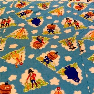 Vintage McDonalds bedspread twin size